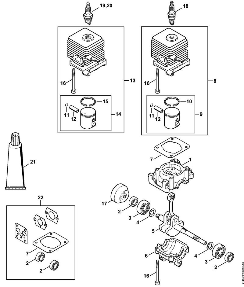 StihlFS55-Crankcase