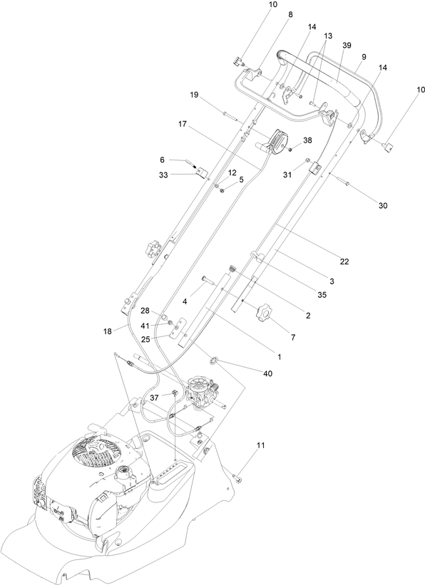 Hayter 375a handle