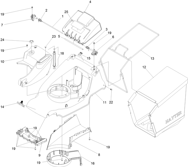 Hayter 377a grassbox