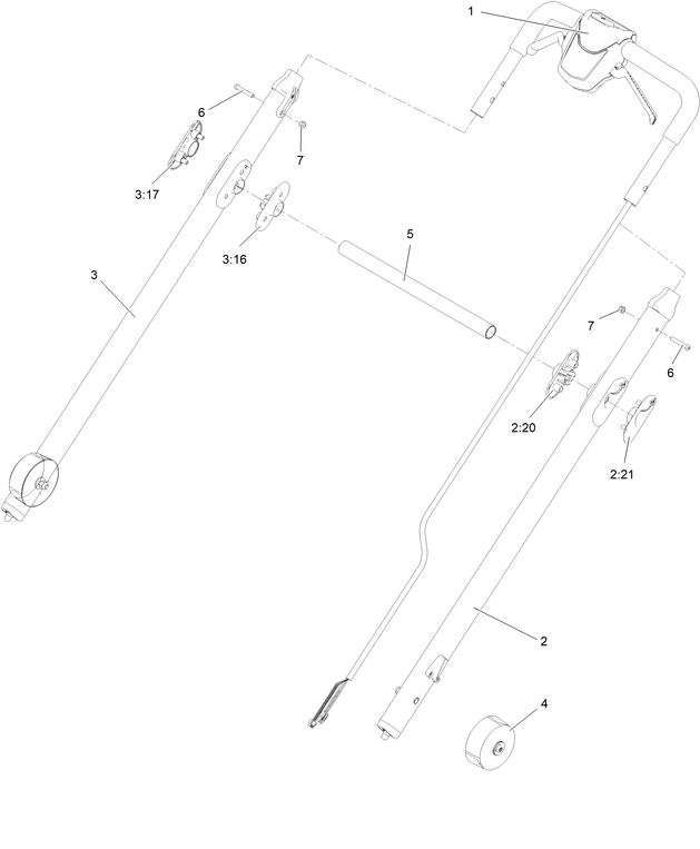 hayter 553a handlebar