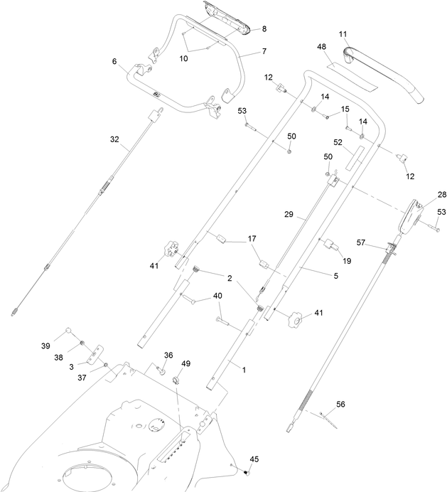 hayter 576b handle