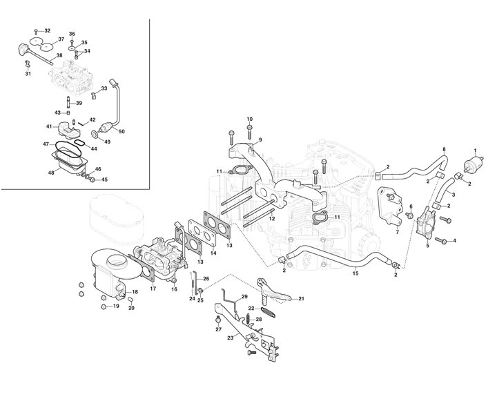 Mountfield 1736h carburetor