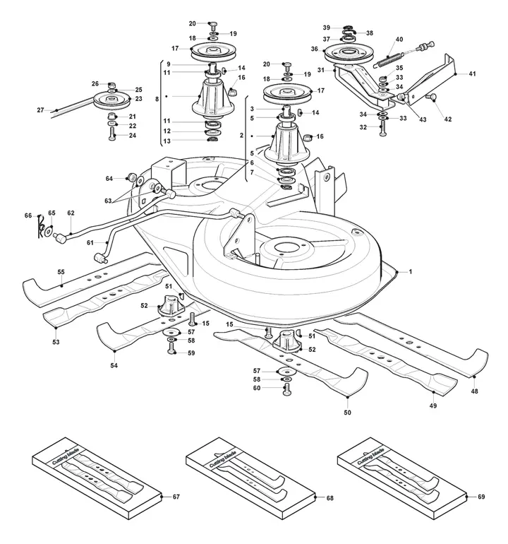 mountfield 1736h cutting plate