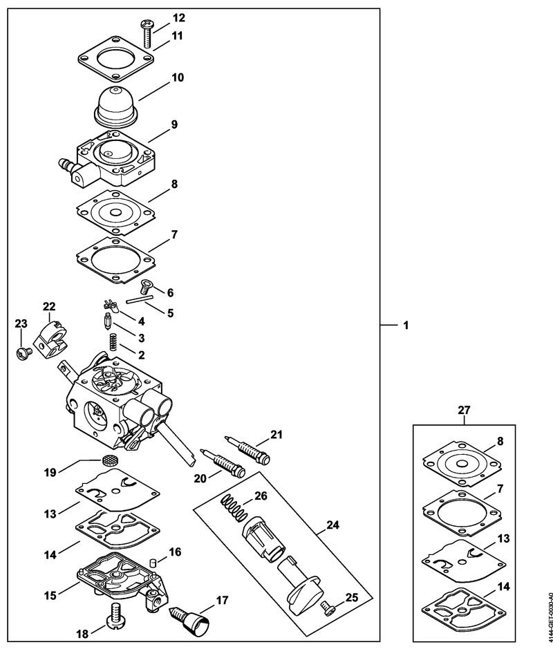 Stihl KM56 carburetor