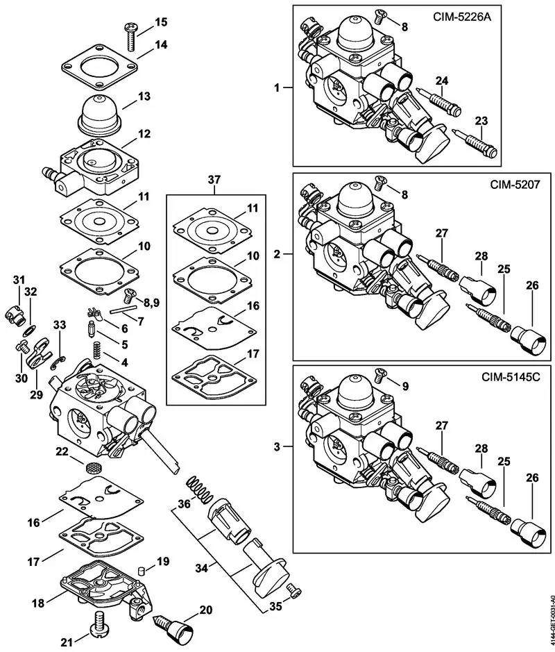 Stihl KM56 Carburetor