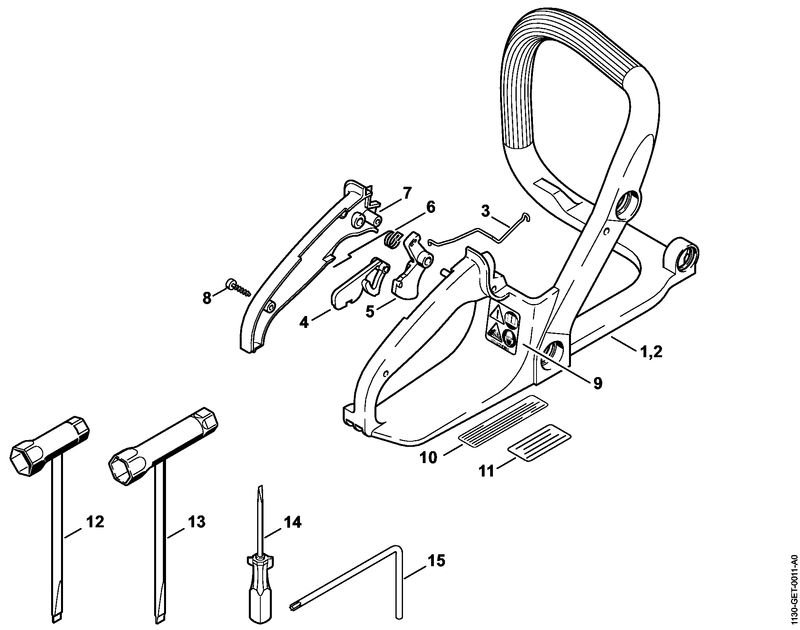 Stihl ms180 handle