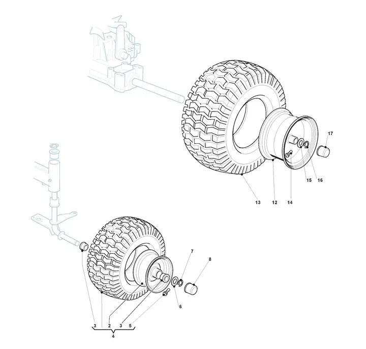Mountfield 1736h wheels