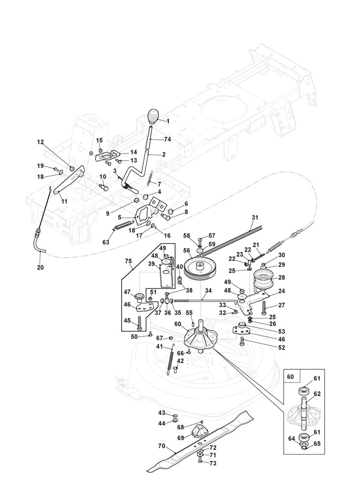 Mountfield 827h blade engagement