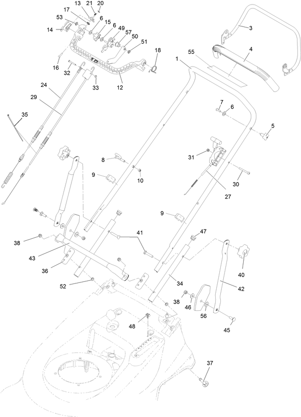 Hayter 479B handlebars