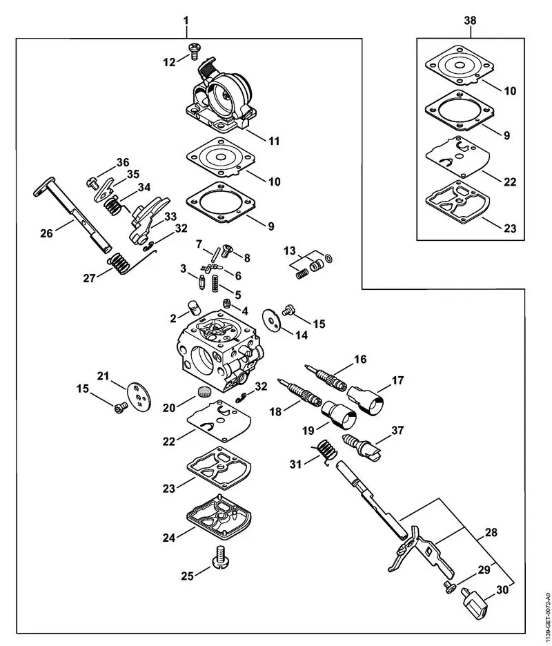 Stihl MS171 Carburetor