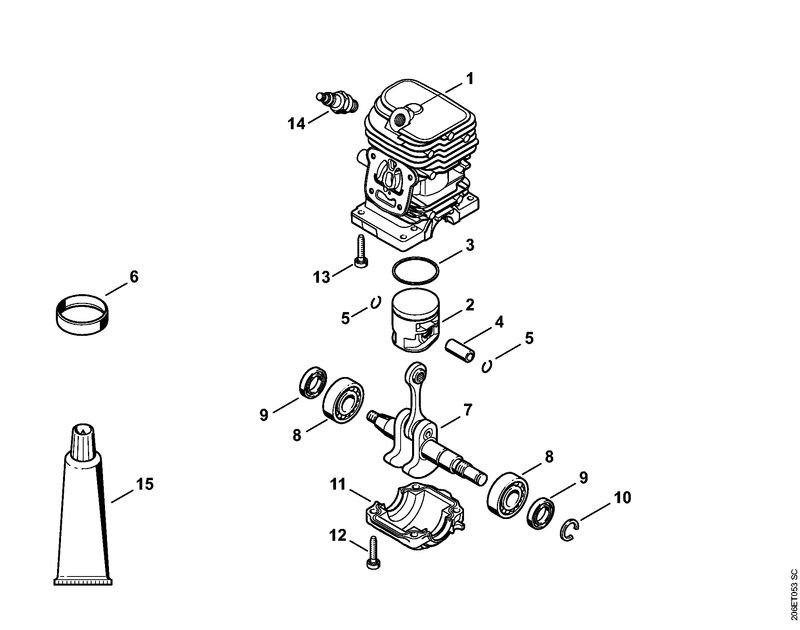 stihl MS180 cylinder