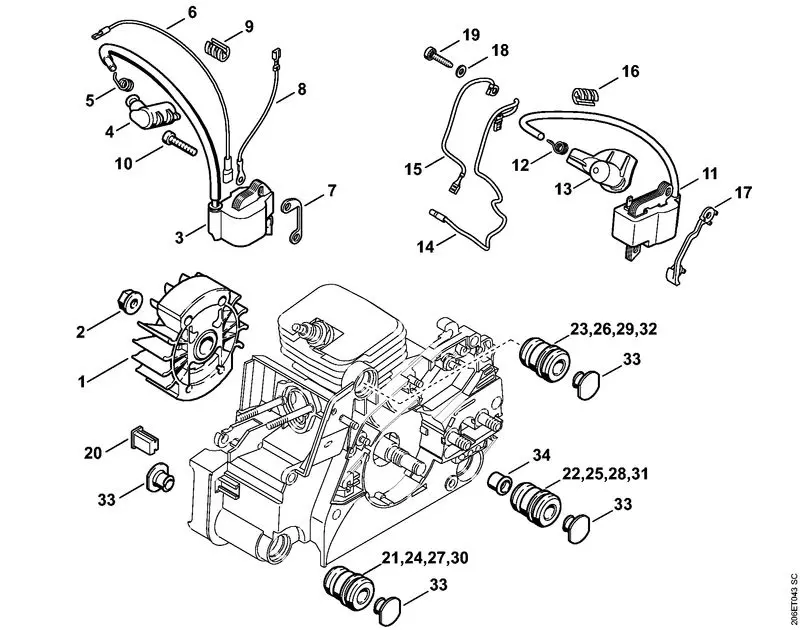stihl ms180 ignition