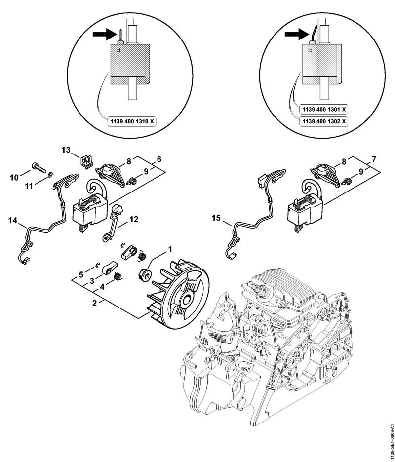 1139-GET-0009_ZGR_02_04 Stihl MS211C-BE - Ignition System