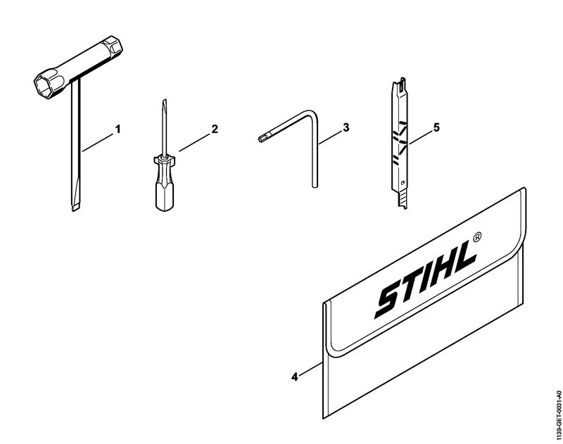 Stihl MS211 - Tools