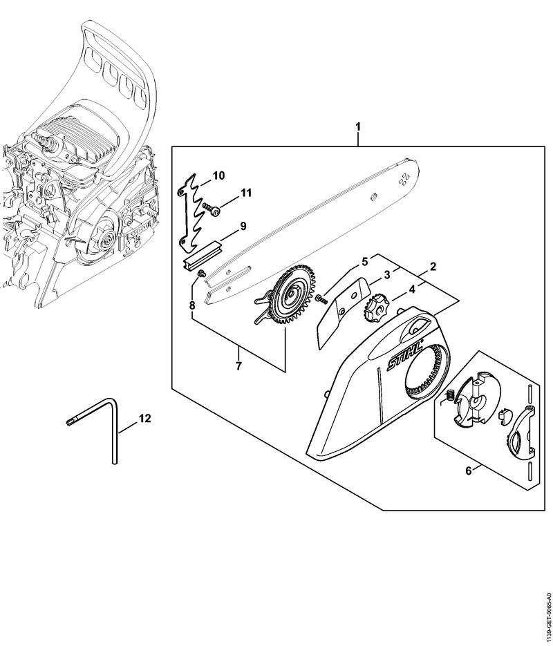 Stihl MS181C-BE - Quick Chain Tensioner