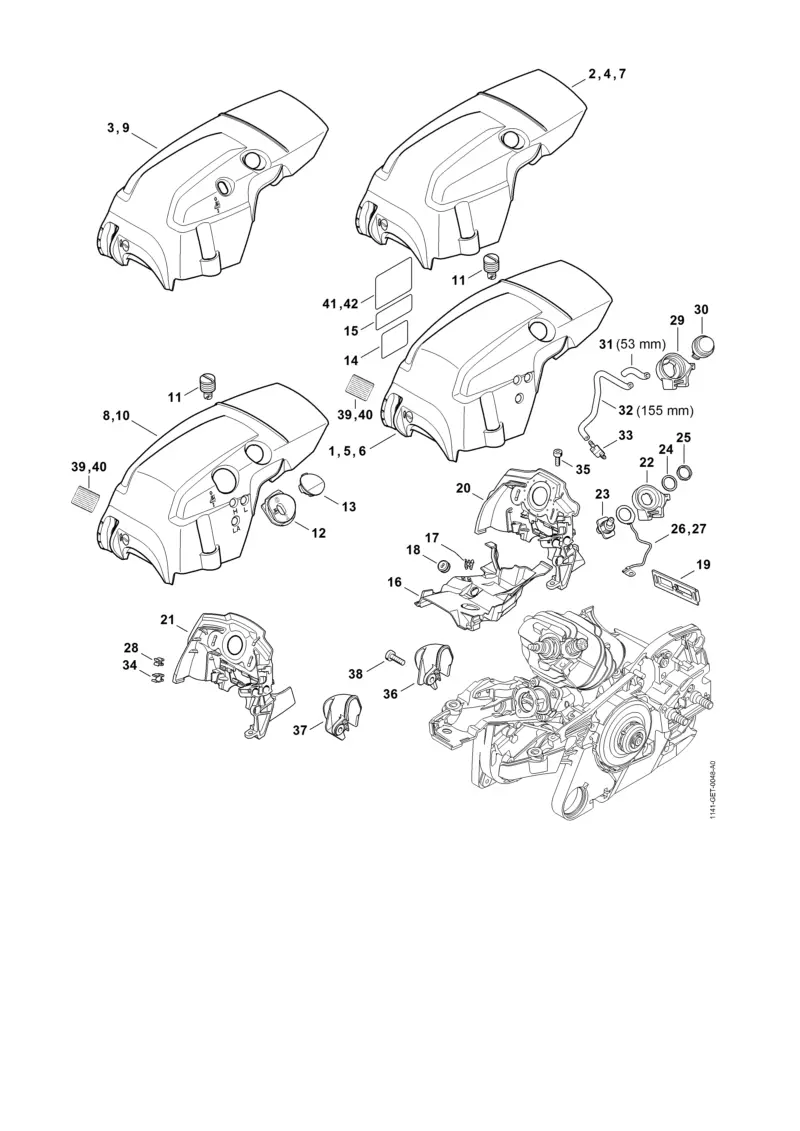 Stihl MS261C-M - Shroud