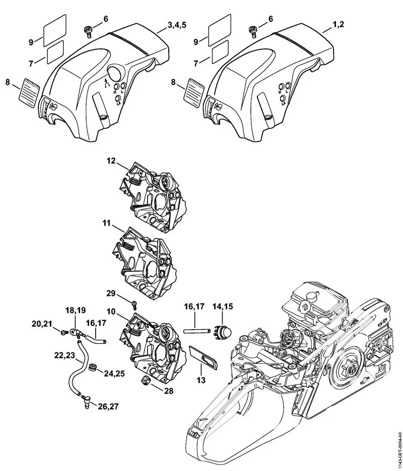 Stihl MS231 - Shroud