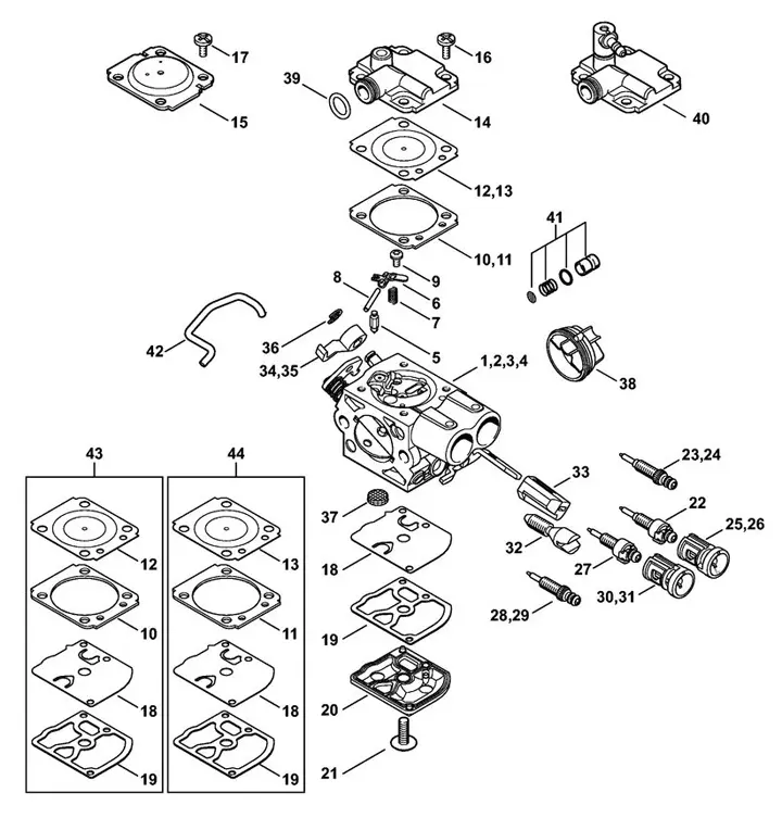 Stihl MS231C-BE - Carburetor