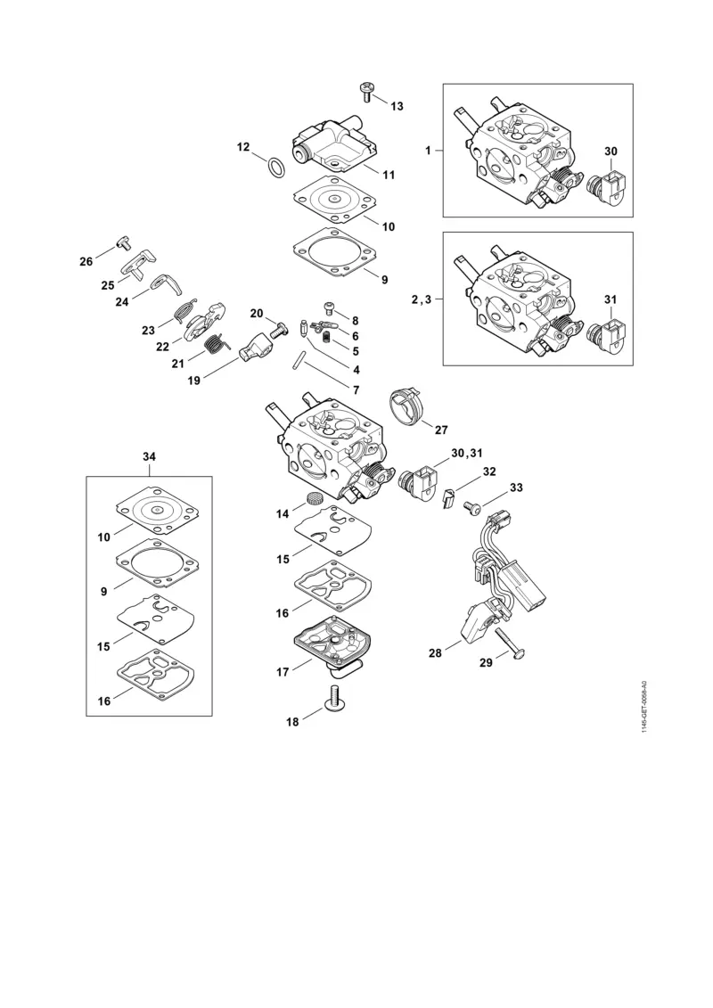 Stihl MS201C-M - Carburetor