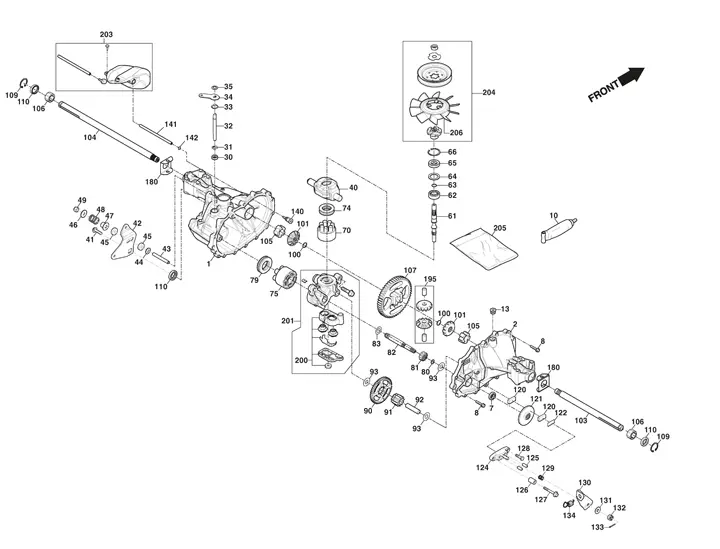 Mountfield 1328H hydrogear