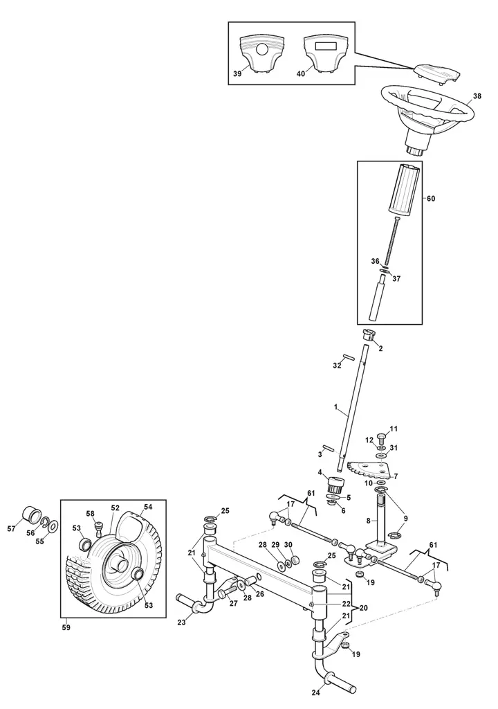 1328H (2021) Mountfield 1328H steering