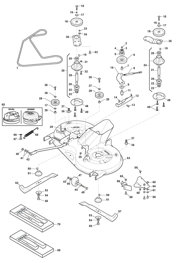 1538H (2021) Mountfield 1538H Cutting Plate