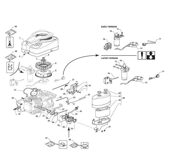 Mountfield 1538H Engine Carburettor