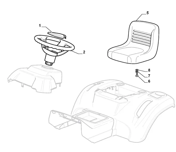 Mountfield 1538H - Seat