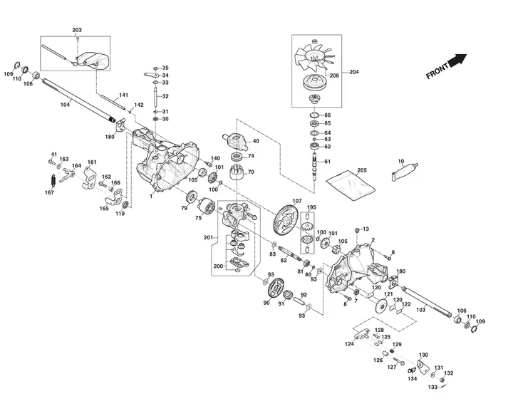 Mountfield 1538H - Transmission Unit
