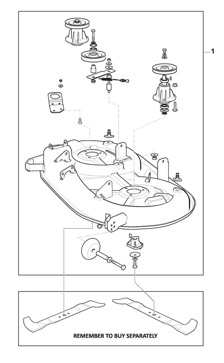 Mountfield 1538H-SD Cutter Deck