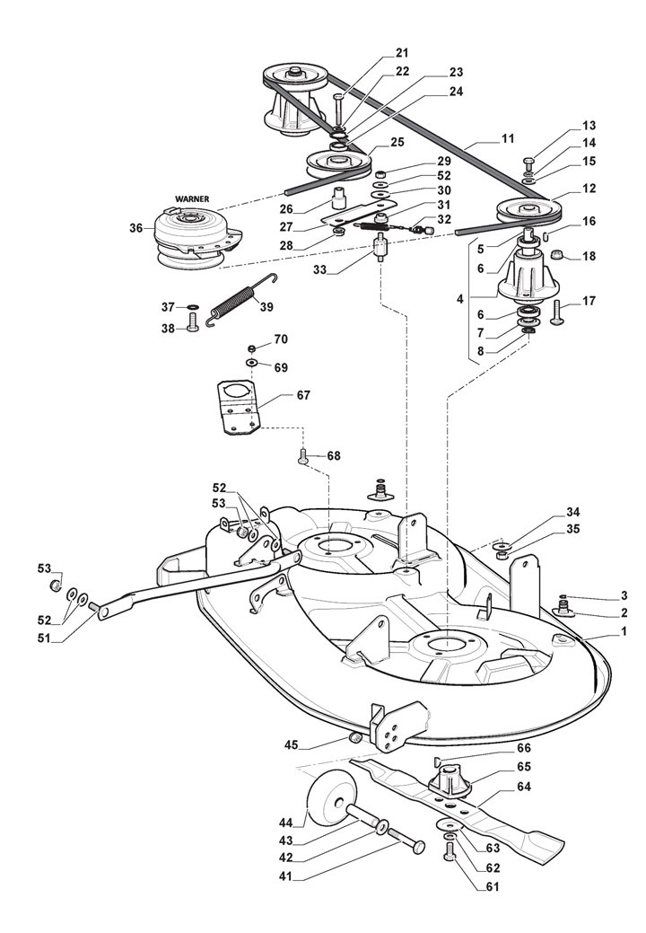 Mountfield 1538H-SD Cutting Plate