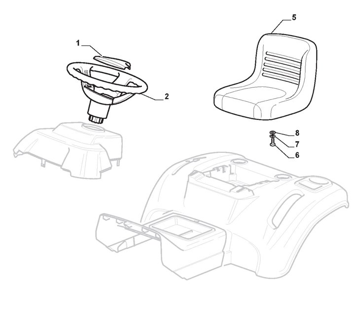 Mountfield 1538H-SD Seat