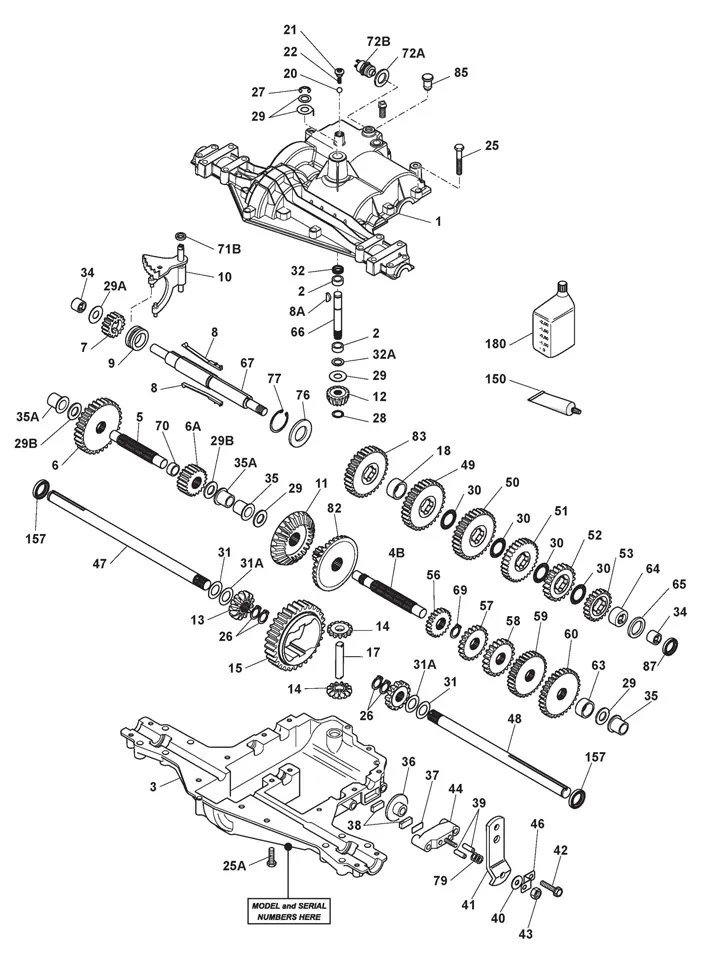 Mountfield 1538M-SD Transmission