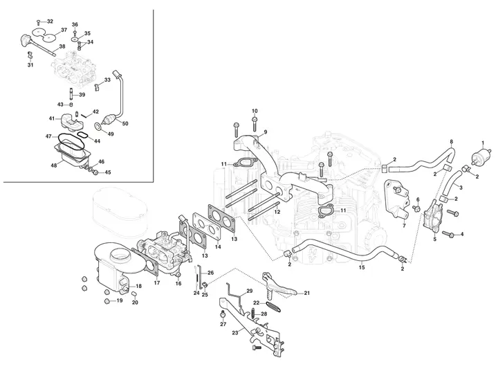 Mountfield 1638H Carburetor