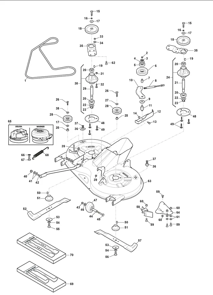Mountfield 1638H Cutting Plate