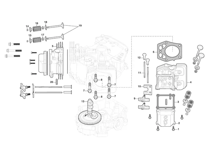 Mountfield 1638H Cylinder Head