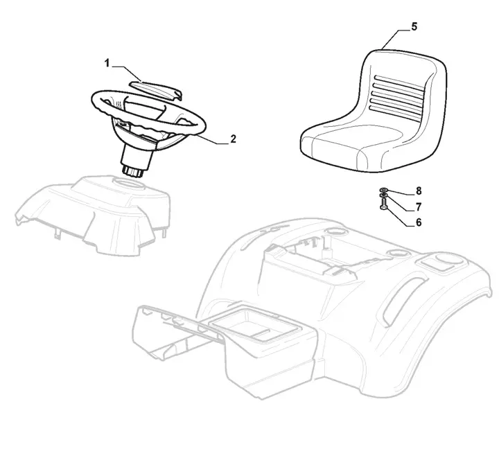 Mountfield 1638H Seat