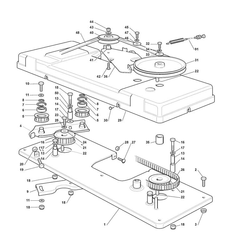 Mountfield 2240H - Blade Engagement