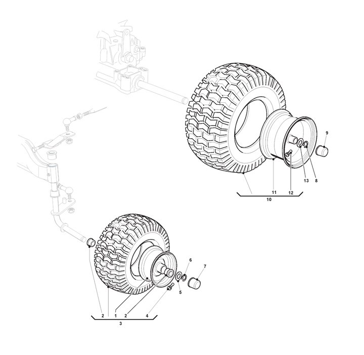 Mountfield 2240H Wheels