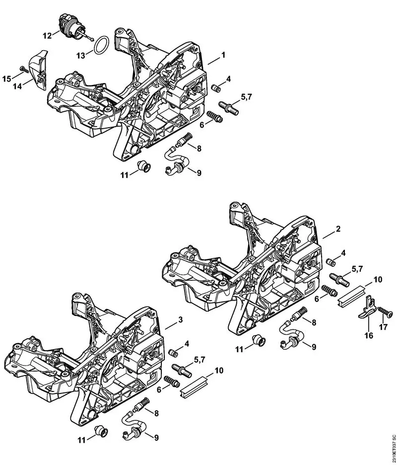 Stihl MS231 - Motor Housing