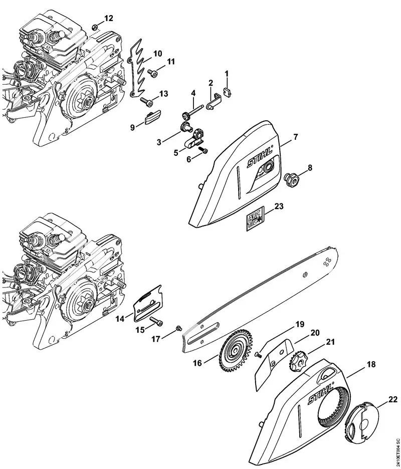 Stihl MS241C-M - Chain Tensioner