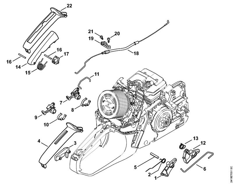 2410ET031_ZGR_01_04 Stihl MS241C-M - Throttle Control