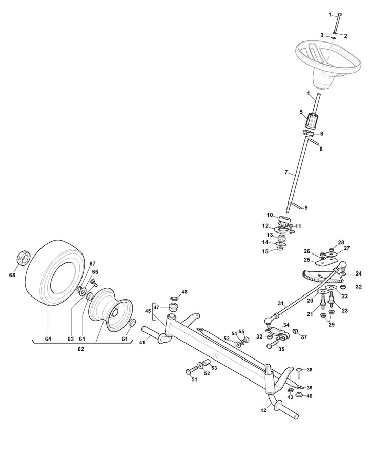 Mountfield Freedom 30E Steering