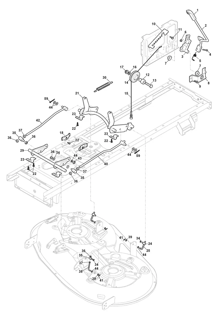 Mountfield Freedom 38E-SD Cutting Plate Lifting