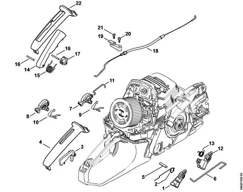 ms261cm throttle