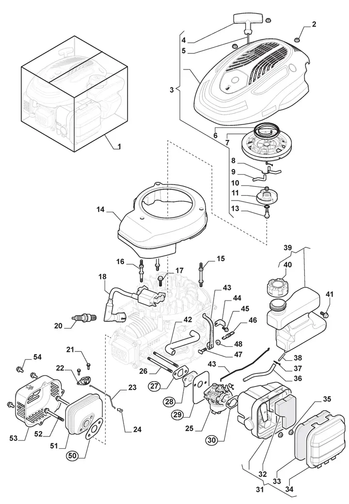 HP42 (2021) Mountfield HP42 Carburettor