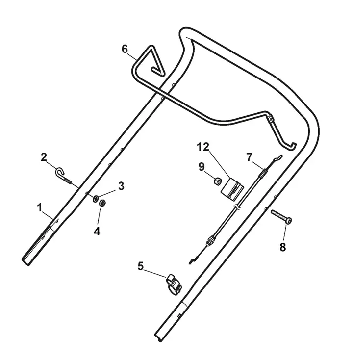 Mountfield HP42 Handle Upper