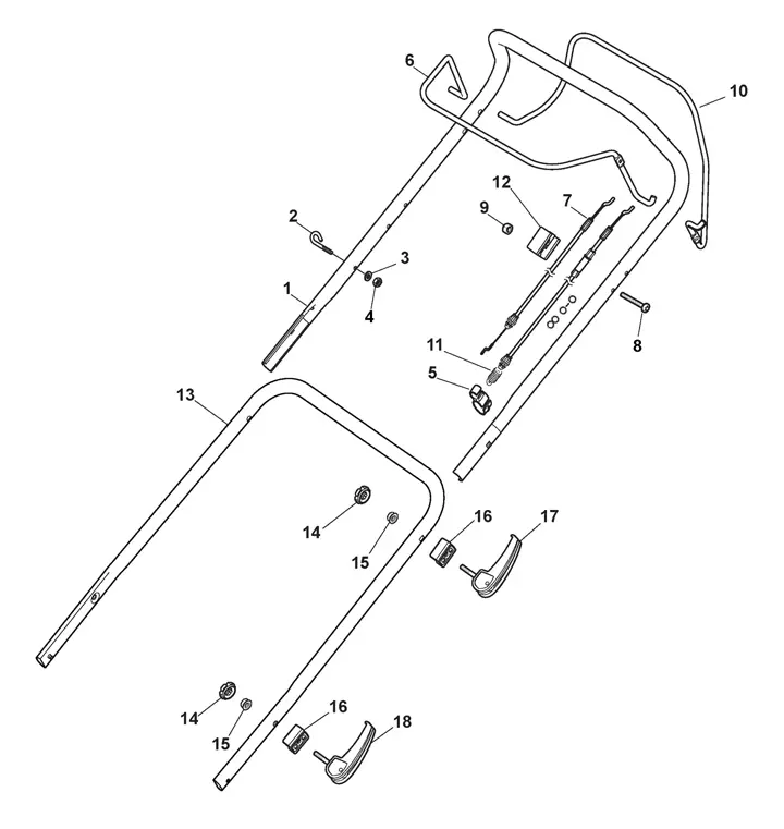 Mountfield HW531PD Handle