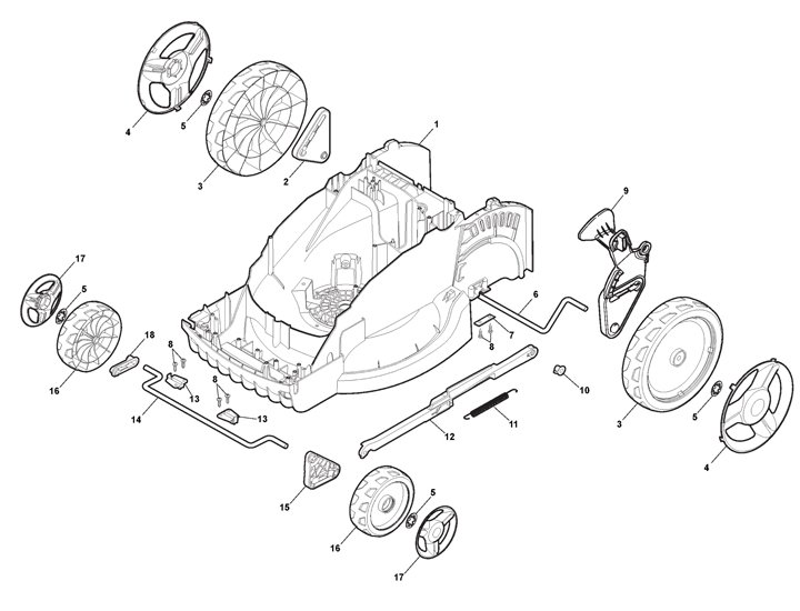 Mountfield Princess 34 (2021) Height Adjuster