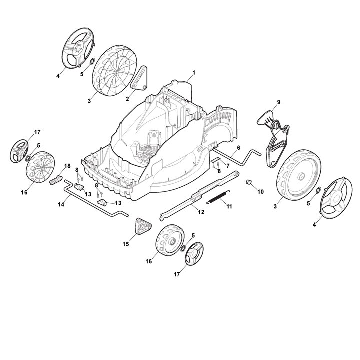 Mountfield Princess 42Li (2021) Deck
